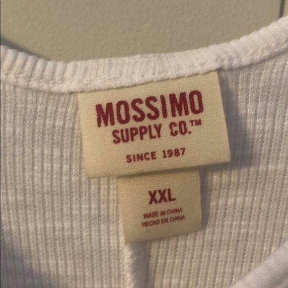 Mossimo Low-side White Tank Top - Picture 2 of 3